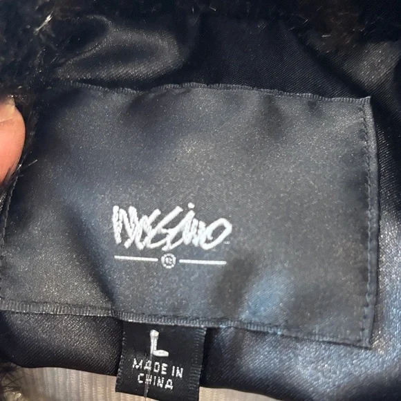 Plush Chevron Teddy Jacket in Brown - Picture 7 of 7